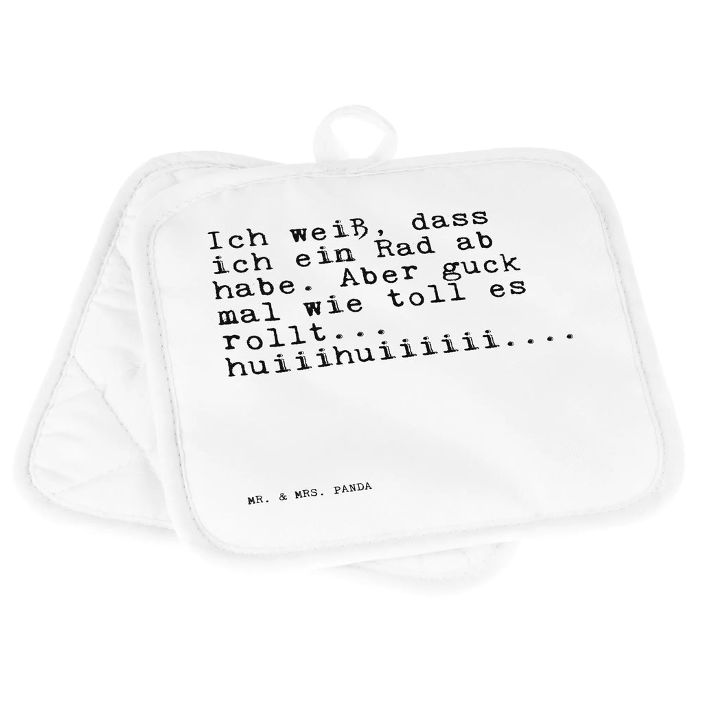 2er Set Topflappen  Sprüche und Zitate Ich weiß, dass ich ein Rad ab habe. Aber guck mal wie toll es rollt... huiiihuiiiiii.... Topflappen, Topfuntersetzer, Ofenhandschuh, Topflappen Set, Topflappen lustig, Topflappen mit Spruch, Ofenhandschuhe, Topfhandschuhe, Topfhandschuh, Topflappenset, Topflappen 2er Set, Schöne Topflappen, Spruch, Sprüche, lustige Sprüche, Weisheiten, Zitate, Spruch Geschenke, Spruch Sprüche Weisheiten Zitate Lustig Weisheit Worte