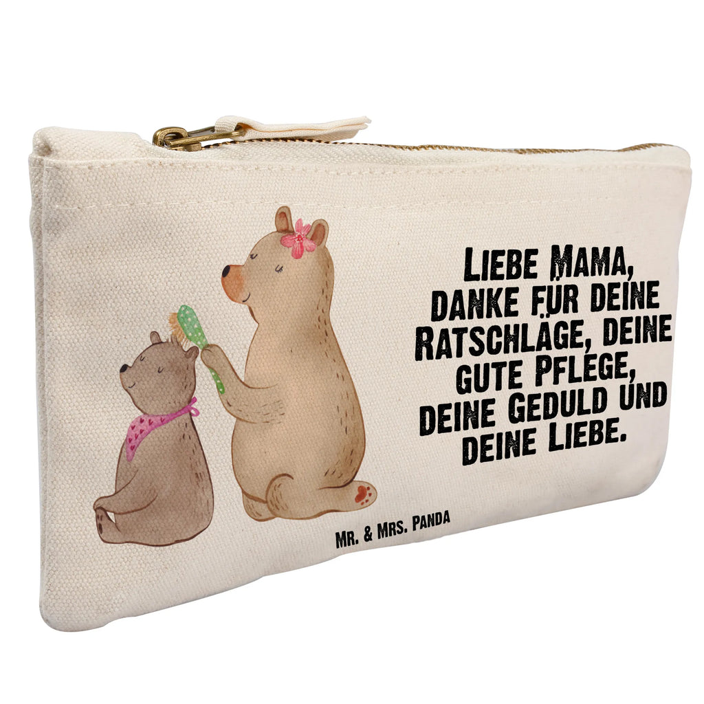 Schminktasche Bär mit Kind Schminktasche, Kosmetiktasche, Kosmetikbeutel, Stiftemäppchen, Etui, Federmappe, Makeup, XXL, Schminketui, Kosmetiketui, Schlamperetui, Familie, Vatertag, Muttertag, Bruder, Schwester, Mama, Papa, Oma, Opa, Geschenk, Mutti, Mutter