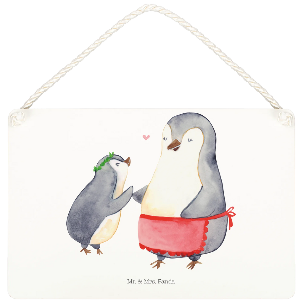 Deko Schild Pinguin mit Kind Dekoschild, Deko Schild, Schild, Tür Schild, Türschild, Holzschild, Wandschild, Wanddeko, Familie, Vatertag, Muttertag, Bruder, Schwester, Mama, Papa, Oma, Opa, Geschenk, Mami, Mutti, Mutter, Geburststag