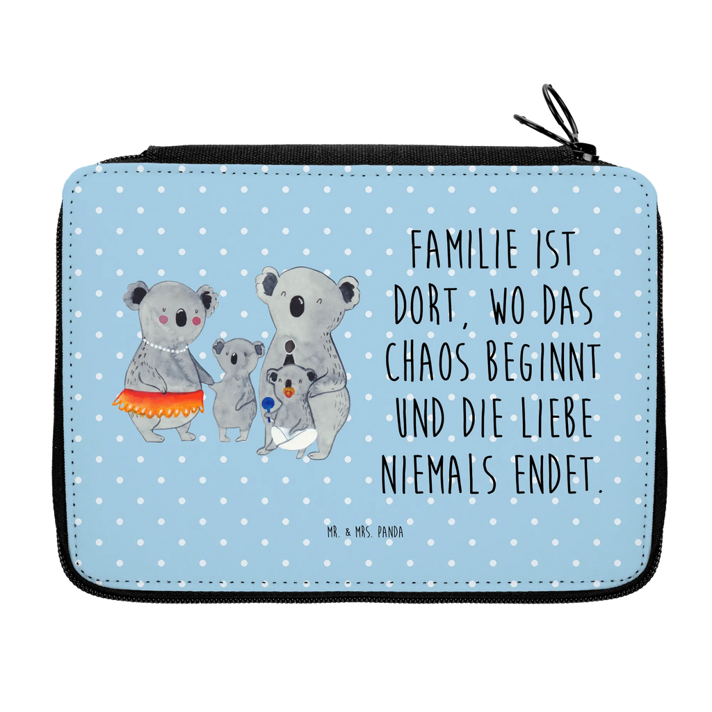 Federmappe Koala Familie Federmappe, Stiftetasche, Stifte Etui, Schule, Einschulung, Geschenk, Kind, Schüler, Schülerin, Stifterolle, Federmäppchen, Motiv, Grundschule, Federmäppchen bedruckt, Büro Stifte Etui, Bestückte Federmappe, Kinder Federmappe, Federmappe Einschulung, Familie, Vatertag, Muttertag, Bruder, Schwester, Mama, Papa, Oma, Opa, Koala, Koalas, Family, Kinder, Geschwister, Familienleben