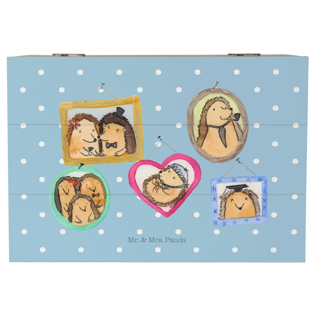 Holzkiste Igel Familie Holzkiste, Kiste, Schatzkiste, Truhe, Schatulle, XXL, Erinnerungsbox, Erinnerungskiste, Dekokiste, Aufbewahrungsbox, Geschenkbox, Geschenkdose, Familie, Vatertag, Muttertag, Bruder, Schwester, Mama, Papa, Oma, Opa, Liebe, Igel, Bilder, Zusammenhalt, Glück