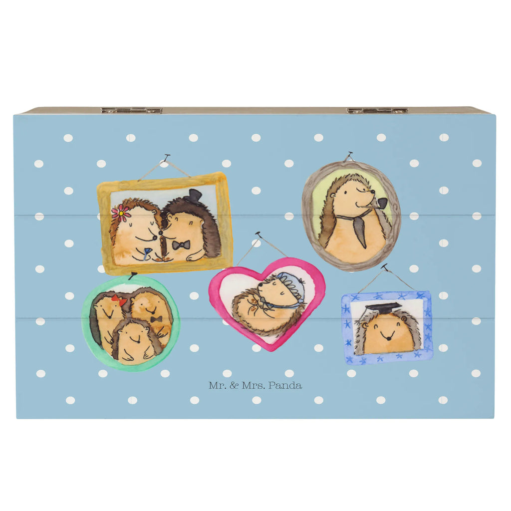 Holzkiste Igel Familie Holzkiste, Kiste, Schatzkiste, Truhe, Schatulle, XXL, Erinnerungsbox, Erinnerungskiste, Dekokiste, Aufbewahrungsbox, Geschenkbox, Geschenkdose, Familie, Vatertag, Muttertag, Bruder, Schwester, Mama, Papa, Oma, Opa, Liebe, Igel, Bilder, Zusammenhalt, Glück