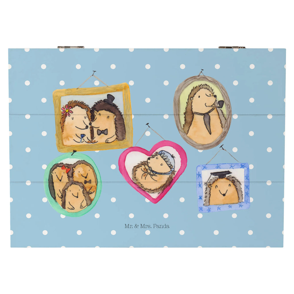 Holzkiste Igel Familie Holzkiste, Kiste, Schatzkiste, Truhe, Schatulle, XXL, Erinnerungsbox, Erinnerungskiste, Dekokiste, Aufbewahrungsbox, Geschenkbox, Geschenkdose, Familie, Vatertag, Muttertag, Bruder, Schwester, Mama, Papa, Oma, Opa, Liebe, Igel, Bilder, Zusammenhalt, Glück