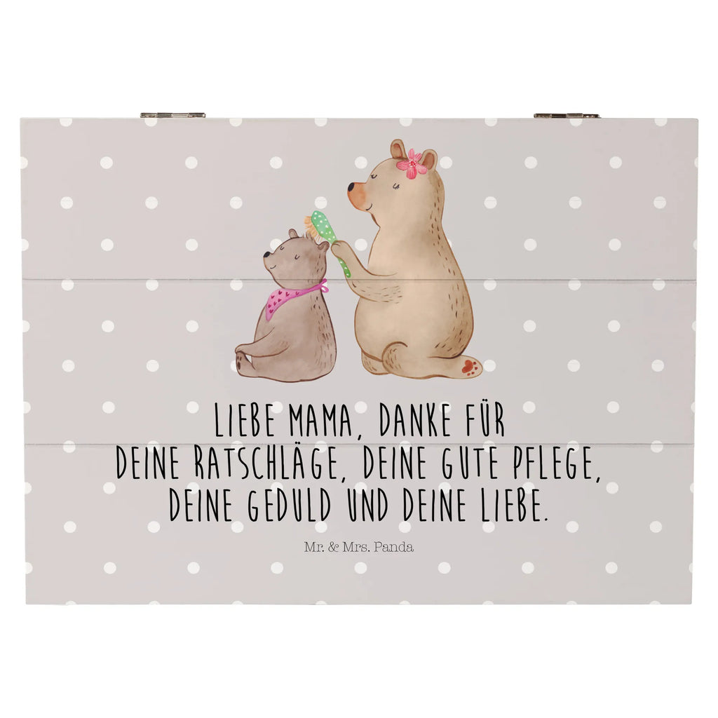 Holzkiste Bär mit Kind Holzkiste, Kiste, Schatzkiste, Truhe, Schatulle, XXL, Erinnerungsbox, Erinnerungskiste, Dekokiste, Aufbewahrungsbox, Geschenkbox, Geschenkdose, Familie, Vatertag, Muttertag, Bruder, Schwester, Mama, Papa, Oma, Opa, Geschenk, Mutti, Mutter