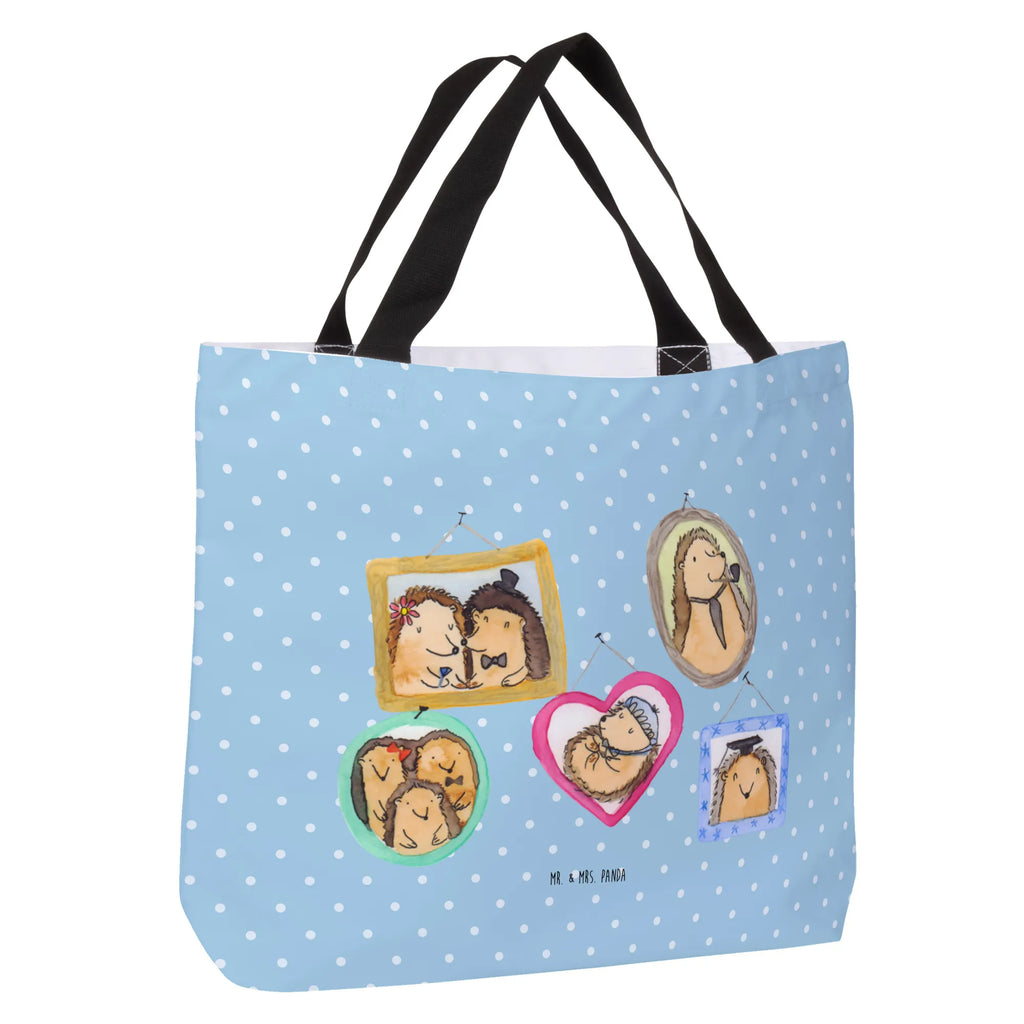 Shopper Igel Familie Beutel, Einkaufstasche, Tasche, Strandtasche, Einkaufsbeutel, Shopper, Schultasche, Freizeittasche, Tragebeutel, Schulbeutel, Alltagstasche, Familie, Vatertag, Muttertag, Bruder, Schwester, Mama, Papa, Oma, Opa, Liebe, Igel, Bilder, Zusammenhalt, Glück