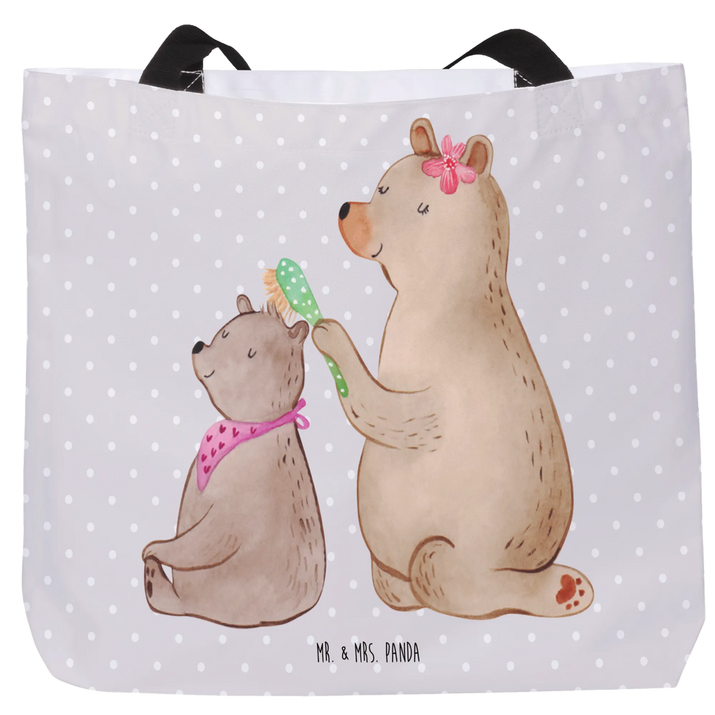 Shopper Bär mit Kind Beutel, Einkaufstasche, Tasche, Strandtasche, Einkaufsbeutel, Shopper, Schultasche, Freizeittasche, Tragebeutel, Schulbeutel, Alltagstasche, Familie, Vatertag, Muttertag, Bruder, Schwester, Mama, Papa, Oma, Opa, Geschenk, Mutti, Mutter