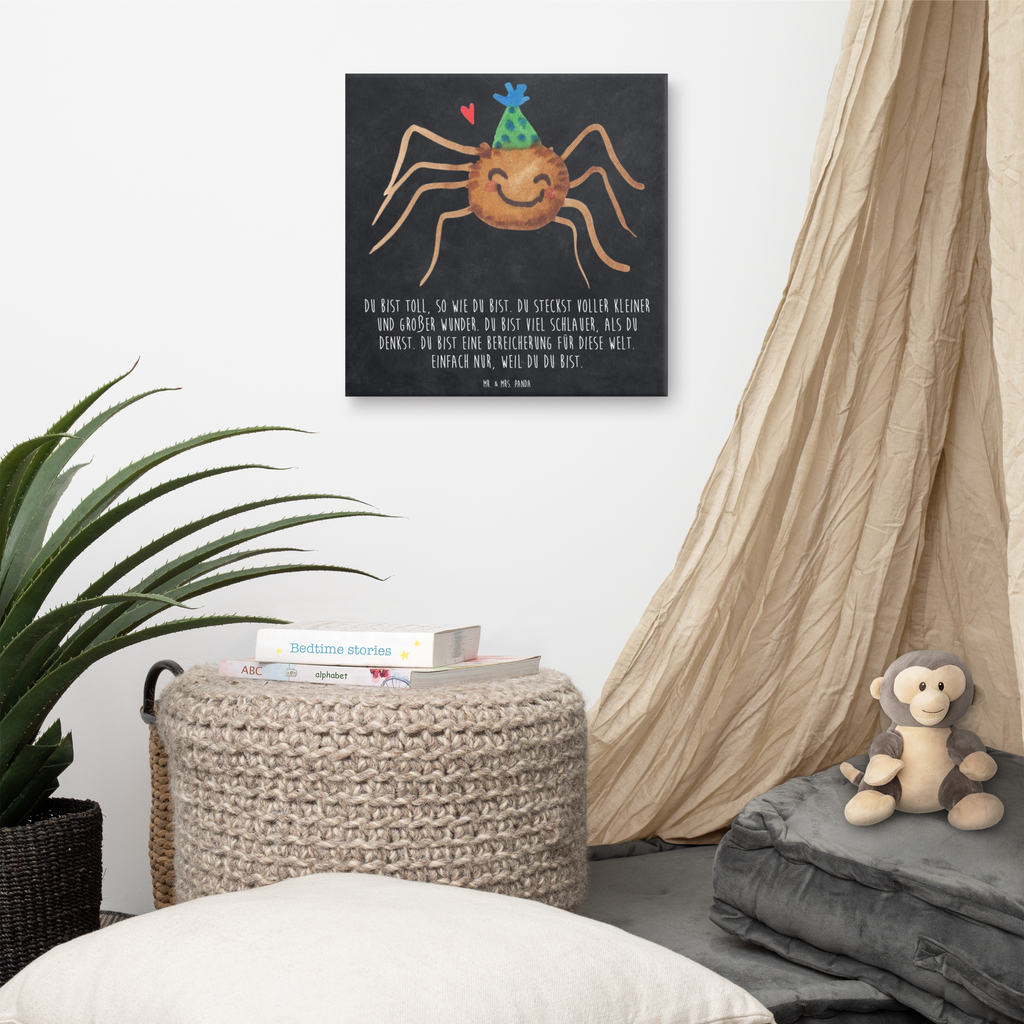 Leinwand Bild Spinne Agathe Party Leinwand, Bild, Kunstdruck, Wanddeko, Dekoration, Spinne Agathe, Spinne, Agathe, Videos, Merchandise, Selbstliebe, Wunder, Motivation, Glück