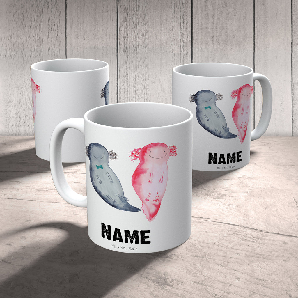 Personalisierte Tasse Axolotl Axel+Lotte Personalisierte Tasse, Namenstasse, Wunschname, Personalisiert, Tasse, Namen, Drucken, Tasse mit Namen, Axolotl, Molch, Axolot, Schwanzlurch, Lurch, Lurche, Liebe, große Liebe, Liebesbeweis, Freund, Verlobter, Ehemann, Jahrestag, Valentinstag