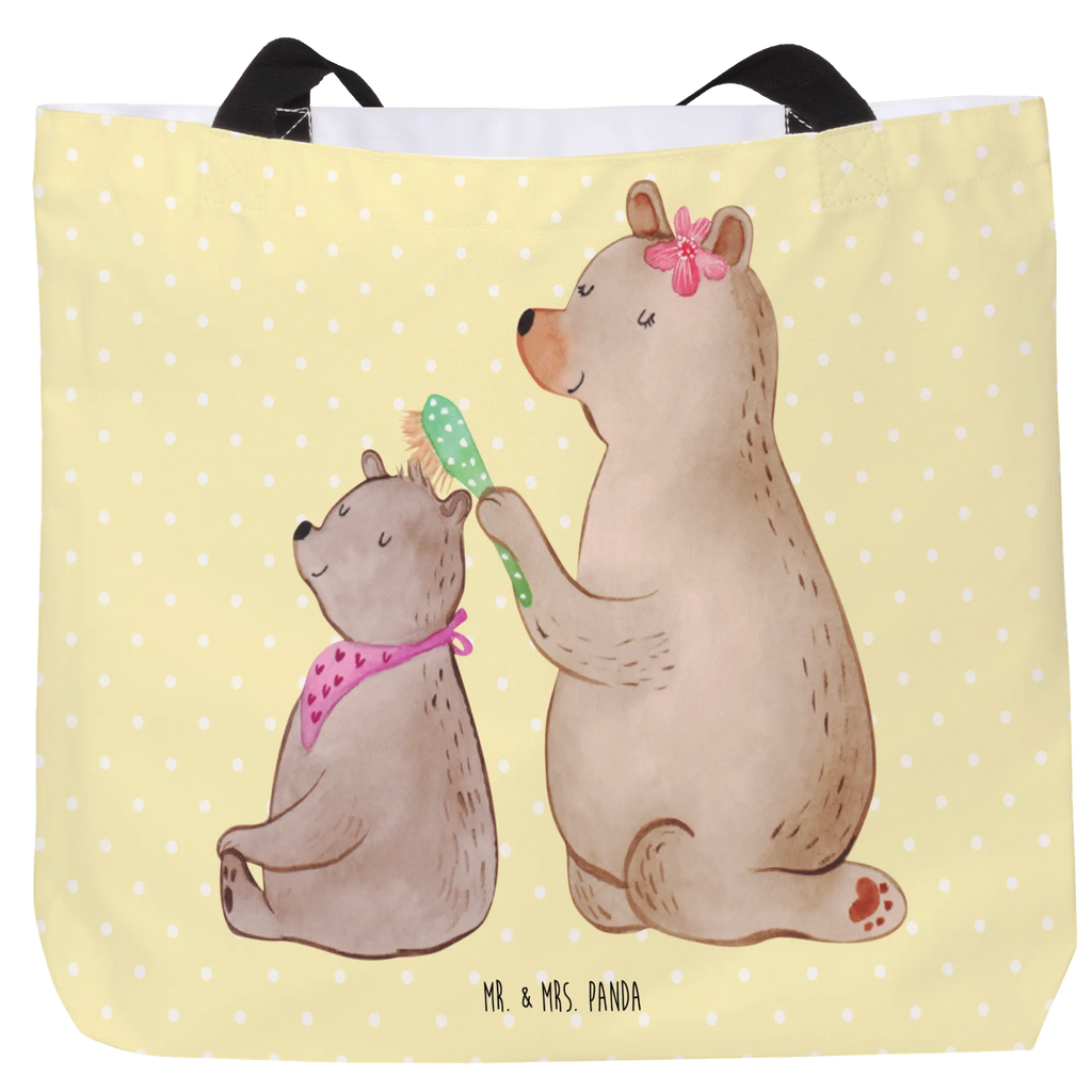 Shopper Bär mit Kind Beutel, Einkaufstasche, Tasche, Strandtasche, Einkaufsbeutel, Shopper, Schultasche, Freizeittasche, Tragebeutel, Schulbeutel, Alltagstasche, Familie, Vatertag, Muttertag, Bruder, Schwester, Mama, Papa, Oma, Opa, Geschenk, Mutti, Mutter