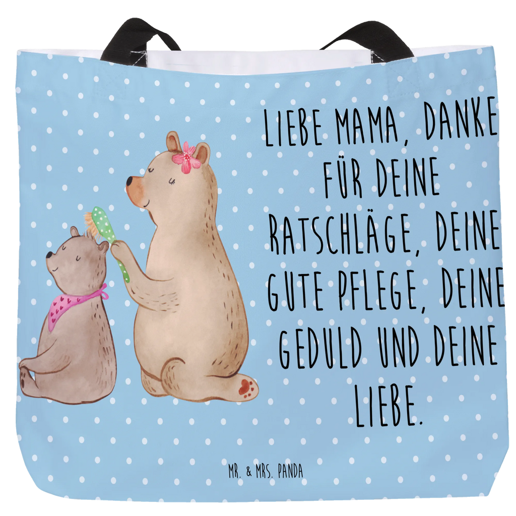 Shopper Bär mit Kind Beutel, Einkaufstasche, Tasche, Strandtasche, Einkaufsbeutel, Shopper, Schultasche, Freizeittasche, Tragebeutel, Schulbeutel, Alltagstasche, Familie, Vatertag, Muttertag, Bruder, Schwester, Mama, Papa, Oma, Opa, Geschenk, Mutti, Mutter