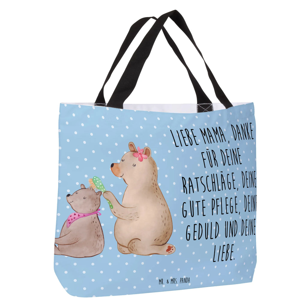 Shopper Bär mit Kind Beutel, Einkaufstasche, Tasche, Strandtasche, Einkaufsbeutel, Shopper, Schultasche, Freizeittasche, Tragebeutel, Schulbeutel, Alltagstasche, Familie, Vatertag, Muttertag, Bruder, Schwester, Mama, Papa, Oma, Opa, Geschenk, Mutti, Mutter