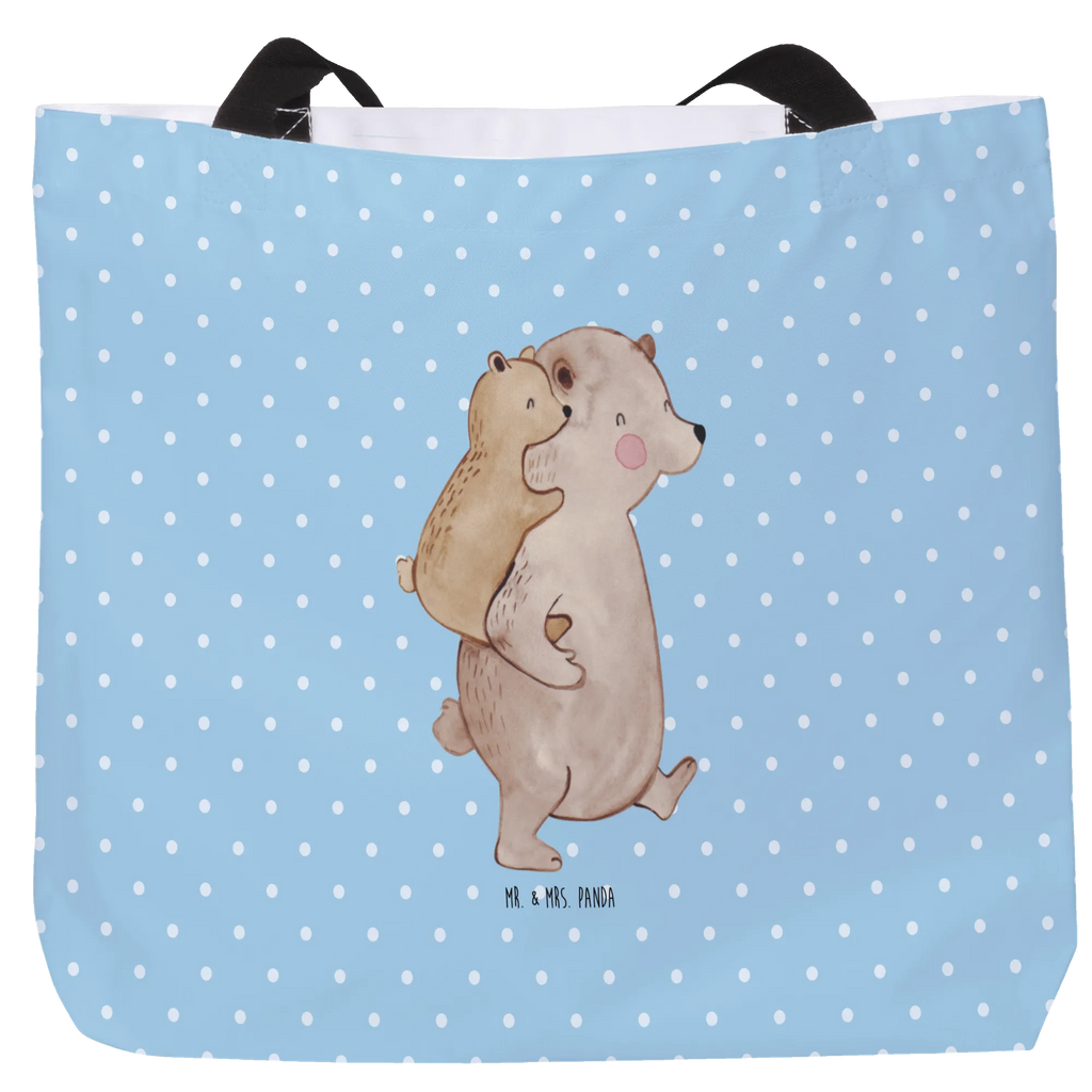 Shopper Papa Bär Beutel, Einkaufstasche, Tasche, Strandtasche, Einkaufsbeutel, Shopper, Schultasche, Freizeittasche, Tragebeutel, Schulbeutel, Alltagstasche, Familie, Vatertag, Muttertag, Bruder, Schwester, Mama, Papa, Oma, Opa, Geschenk, Vater, Papi, Vati, Onkel, Geburtstag