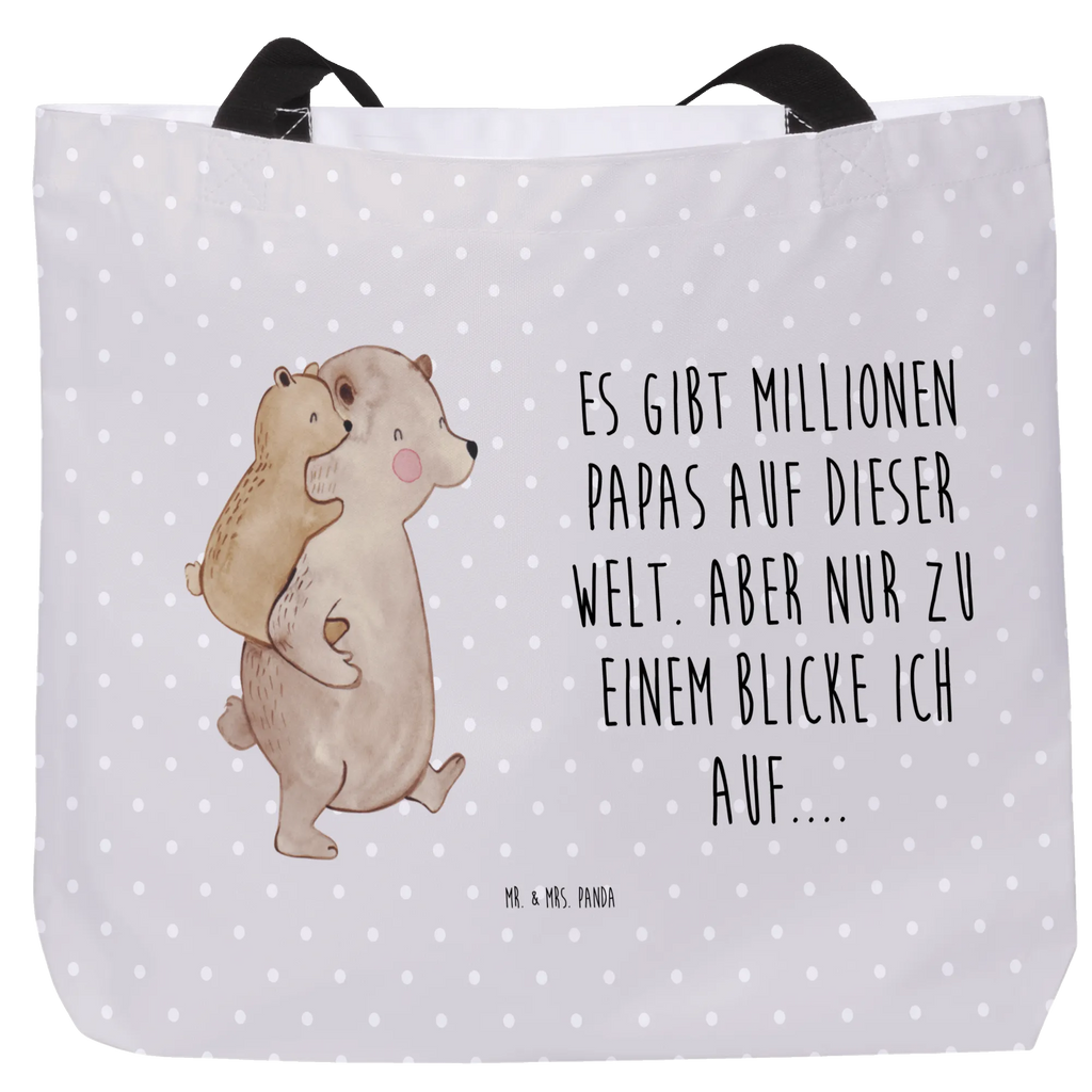 Shopper Papa Bär Beutel, Einkaufstasche, Tasche, Strandtasche, Einkaufsbeutel, Shopper, Schultasche, Freizeittasche, Tragebeutel, Schulbeutel, Alltagstasche, Familie, Vatertag, Muttertag, Bruder, Schwester, Mama, Papa, Oma, Opa, Geschenk, Vater, Papi, Vati, Onkel, Geburtstag