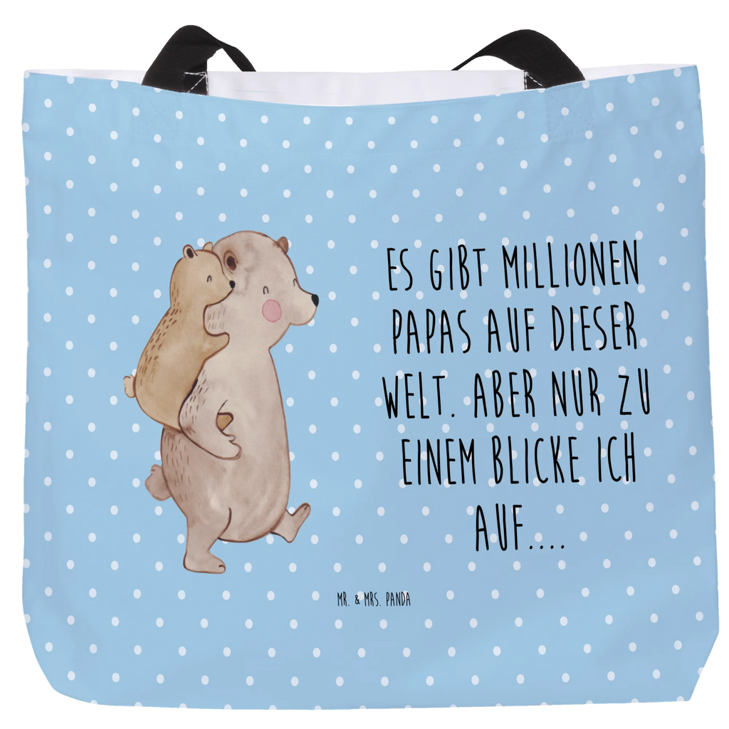 Shopper Papa Bär Beutel, Einkaufstasche, Tasche, Strandtasche, Einkaufsbeutel, Shopper, Schultasche, Freizeittasche, Tragebeutel, Schulbeutel, Alltagstasche, Familie, Vatertag, Muttertag, Bruder, Schwester, Mama, Papa, Oma, Opa, Geschenk, Vater, Papi, Vati, Onkel, Geburtstag