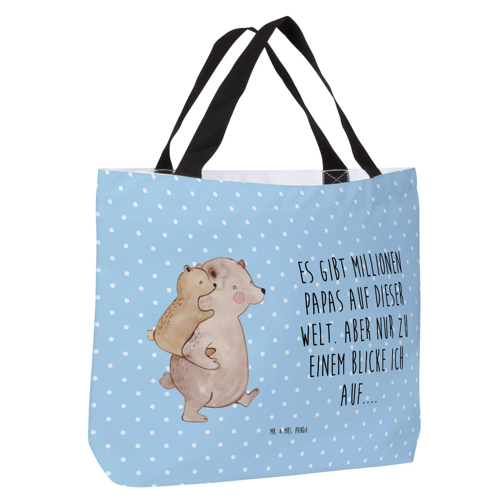 Shopper Papa Bär Beutel, Einkaufstasche, Tasche, Strandtasche, Einkaufsbeutel, Shopper, Schultasche, Freizeittasche, Tragebeutel, Schulbeutel, Alltagstasche, Familie, Vatertag, Muttertag, Bruder, Schwester, Mama, Papa, Oma, Opa, Geschenk, Vater, Papi, Vati, Onkel, Geburtstag