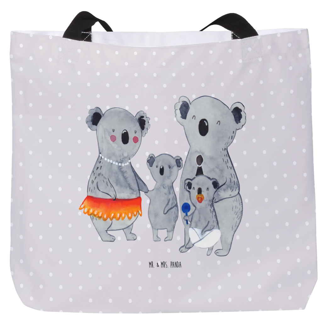 Shopper Koala Familie Beutel, Einkaufstasche, Tasche, Strandtasche, Einkaufsbeutel, Shopper, Schultasche, Freizeittasche, Tragebeutel, Schulbeutel, Alltagstasche, Familie, Vatertag, Muttertag, Bruder, Schwester, Mama, Papa, Oma, Opa, Koala, Koalas, Family, Kinder, Geschwister, Familienleben