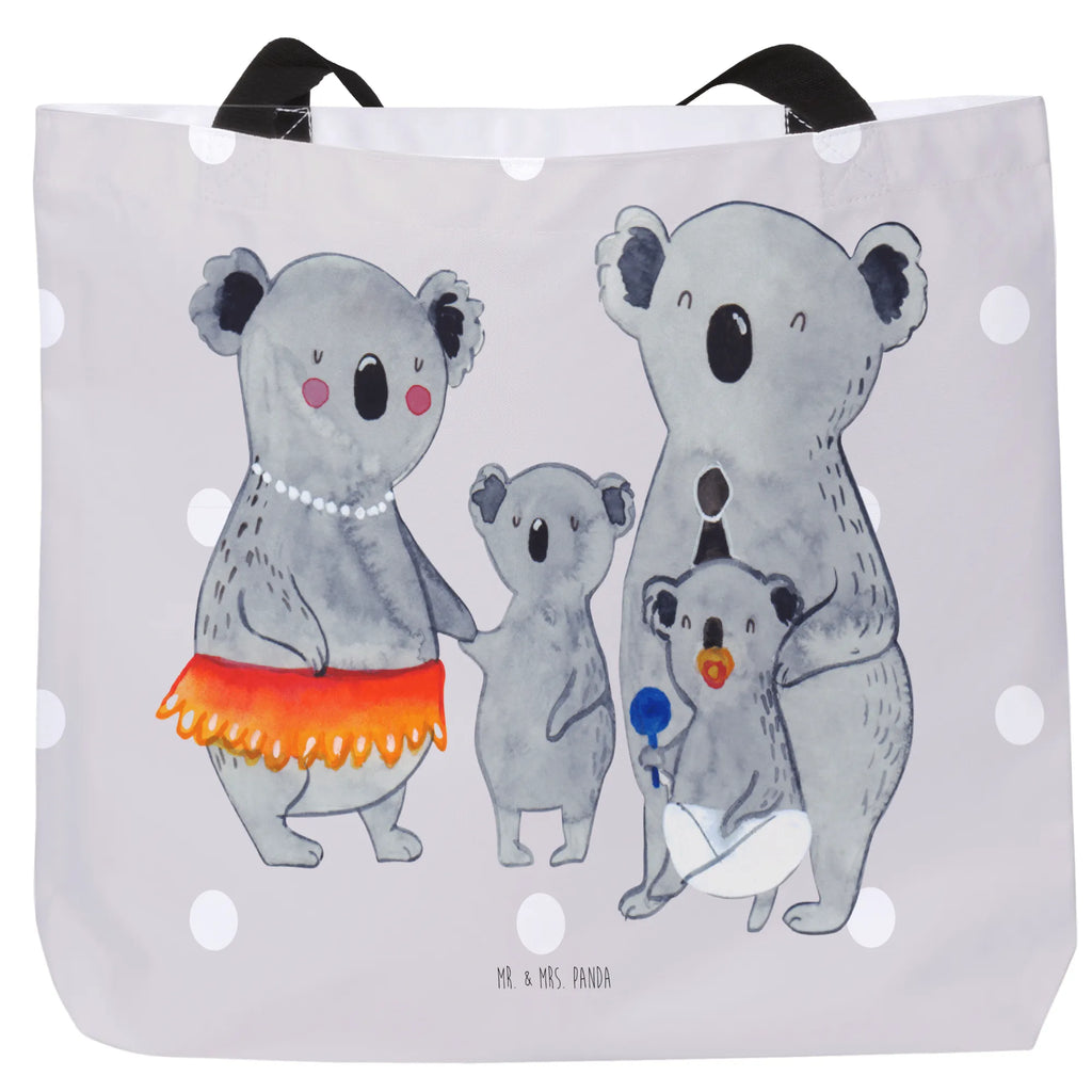 Shopper Koala Familie Beutel, Einkaufstasche, Tasche, Strandtasche, Einkaufsbeutel, Shopper, Schultasche, Freizeittasche, Tragebeutel, Schulbeutel, Alltagstasche, Familie, Vatertag, Muttertag, Bruder, Schwester, Mama, Papa, Oma, Opa, Koala, Koalas, Family, Kinder, Geschwister, Familienleben