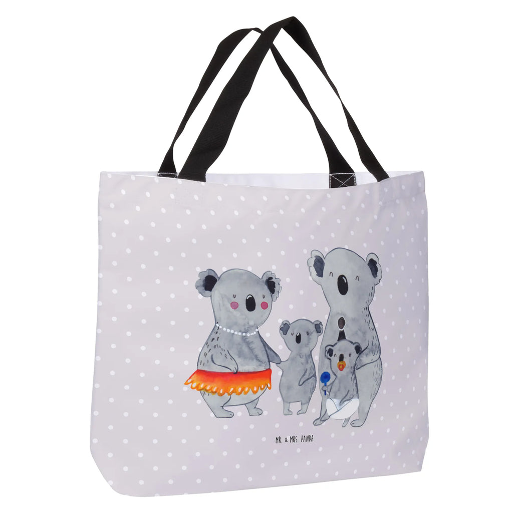 Shopper Koala Familie Beutel, Einkaufstasche, Tasche, Strandtasche, Einkaufsbeutel, Shopper, Schultasche, Freizeittasche, Tragebeutel, Schulbeutel, Alltagstasche, Familie, Vatertag, Muttertag, Bruder, Schwester, Mama, Papa, Oma, Opa, Koala, Koalas, Family, Kinder, Geschwister, Familienleben