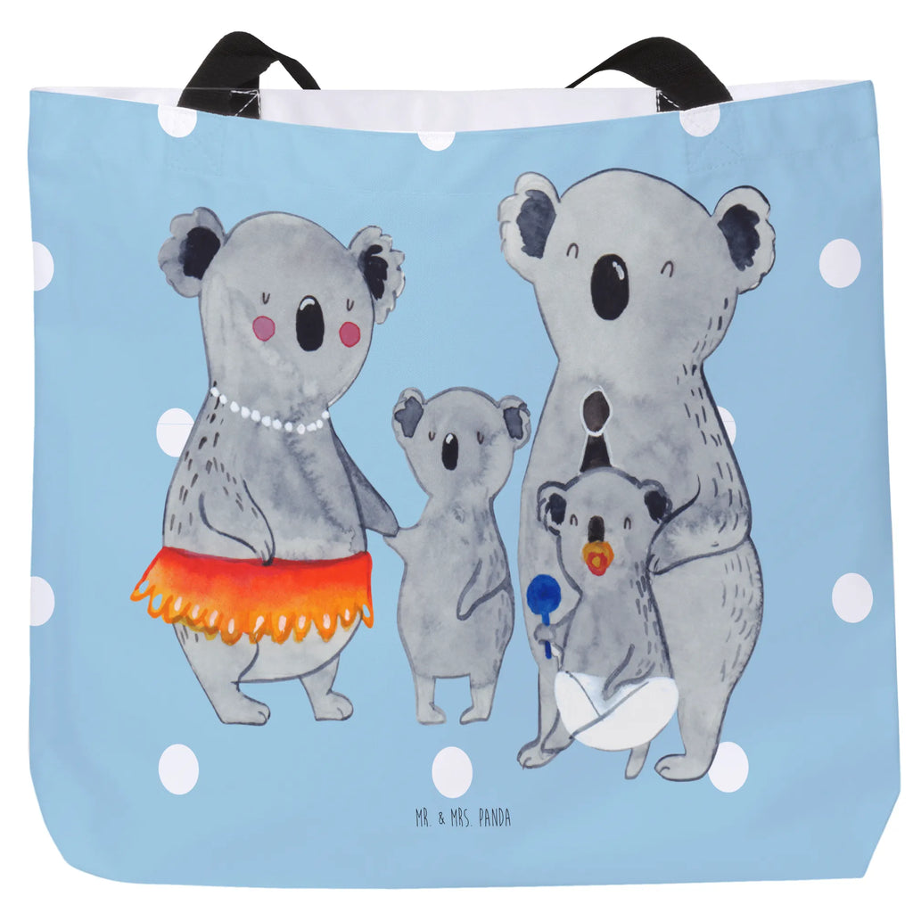 Shopper Koala Familie Beutel, Einkaufstasche, Tasche, Strandtasche, Einkaufsbeutel, Shopper, Schultasche, Freizeittasche, Tragebeutel, Schulbeutel, Alltagstasche, Familie, Vatertag, Muttertag, Bruder, Schwester, Mama, Papa, Oma, Opa, Koala, Koalas, Family, Kinder, Geschwister, Familienleben