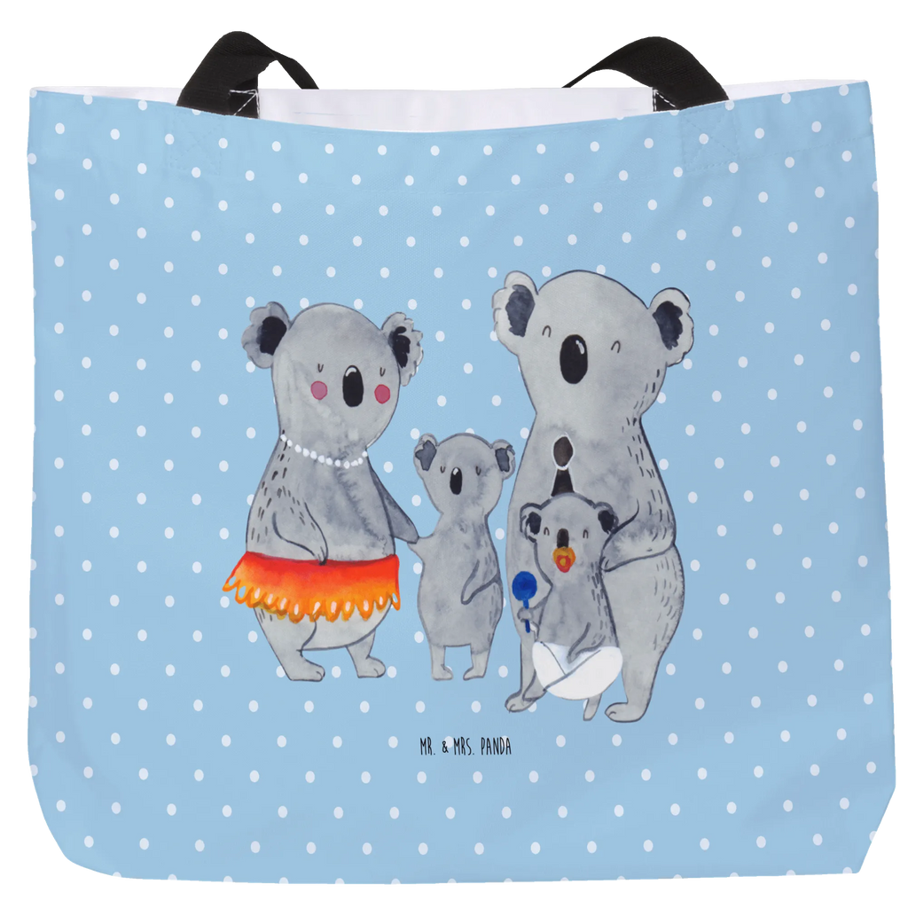 Shopper Koala Familie Beutel, Einkaufstasche, Tasche, Strandtasche, Einkaufsbeutel, Shopper, Schultasche, Freizeittasche, Tragebeutel, Schulbeutel, Alltagstasche, Familie, Vatertag, Muttertag, Bruder, Schwester, Mama, Papa, Oma, Opa, Koala, Koalas, Family, Kinder, Geschwister, Familienleben