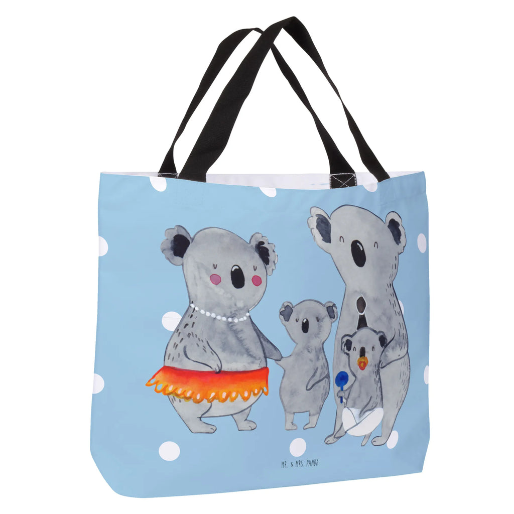 Shopper Koala Familie Beutel, Einkaufstasche, Tasche, Strandtasche, Einkaufsbeutel, Shopper, Schultasche, Freizeittasche, Tragebeutel, Schulbeutel, Alltagstasche, Familie, Vatertag, Muttertag, Bruder, Schwester, Mama, Papa, Oma, Opa, Koala, Koalas, Family, Kinder, Geschwister, Familienleben