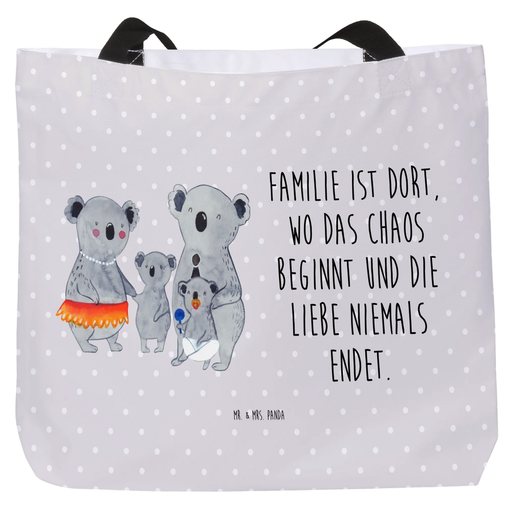 Shopper Koala Familie Beutel, Einkaufstasche, Tasche, Strandtasche, Einkaufsbeutel, Shopper, Schultasche, Freizeittasche, Tragebeutel, Schulbeutel, Alltagstasche, Familie, Vatertag, Muttertag, Bruder, Schwester, Mama, Papa, Oma, Opa, Koala, Koalas, Family, Kinder, Geschwister, Familienleben