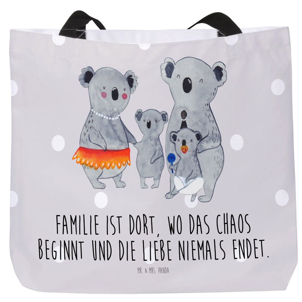 Shopper Koala Familie Beutel, Einkaufstasche, Tasche, Strandtasche, Einkaufsbeutel, Shopper, Schultasche, Freizeittasche, Tragebeutel, Schulbeutel, Alltagstasche, Familie, Vatertag, Muttertag, Bruder, Schwester, Mama, Papa, Oma, Opa, Koala, Koalas, Family, Kinder, Geschwister, Familienleben