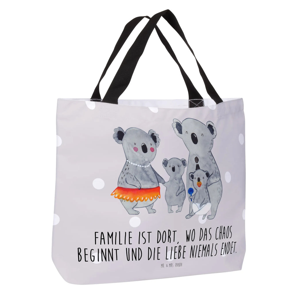 Shopper Koala Familie Beutel, Einkaufstasche, Tasche, Strandtasche, Einkaufsbeutel, Shopper, Schultasche, Freizeittasche, Tragebeutel, Schulbeutel, Alltagstasche, Familie, Vatertag, Muttertag, Bruder, Schwester, Mama, Papa, Oma, Opa, Koala, Koalas, Family, Kinder, Geschwister, Familienleben