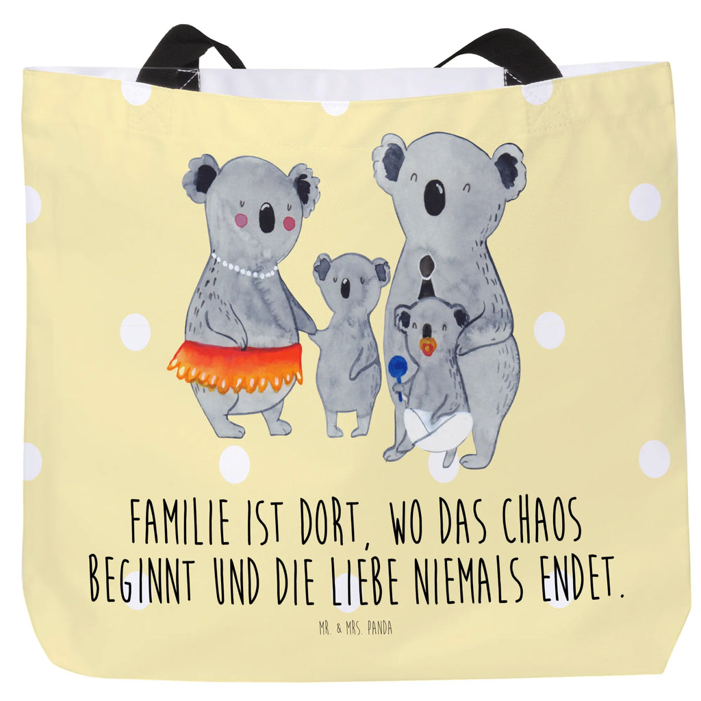 Shopper Koala Familie Beutel, Einkaufstasche, Tasche, Strandtasche, Einkaufsbeutel, Shopper, Schultasche, Freizeittasche, Tragebeutel, Schulbeutel, Alltagstasche, Familie, Vatertag, Muttertag, Bruder, Schwester, Mama, Papa, Oma, Opa, Koala, Koalas, Family, Kinder, Geschwister, Familienleben