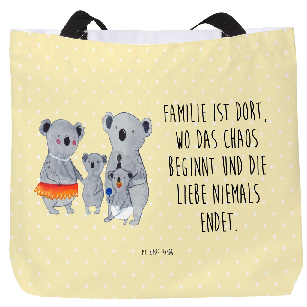 Shopper Koala Familie Beutel, Einkaufstasche, Tasche, Strandtasche, Einkaufsbeutel, Shopper, Schultasche, Freizeittasche, Tragebeutel, Schulbeutel, Alltagstasche, Familie, Vatertag, Muttertag, Bruder, Schwester, Mama, Papa, Oma, Opa, Koala, Koalas, Family, Kinder, Geschwister, Familienleben