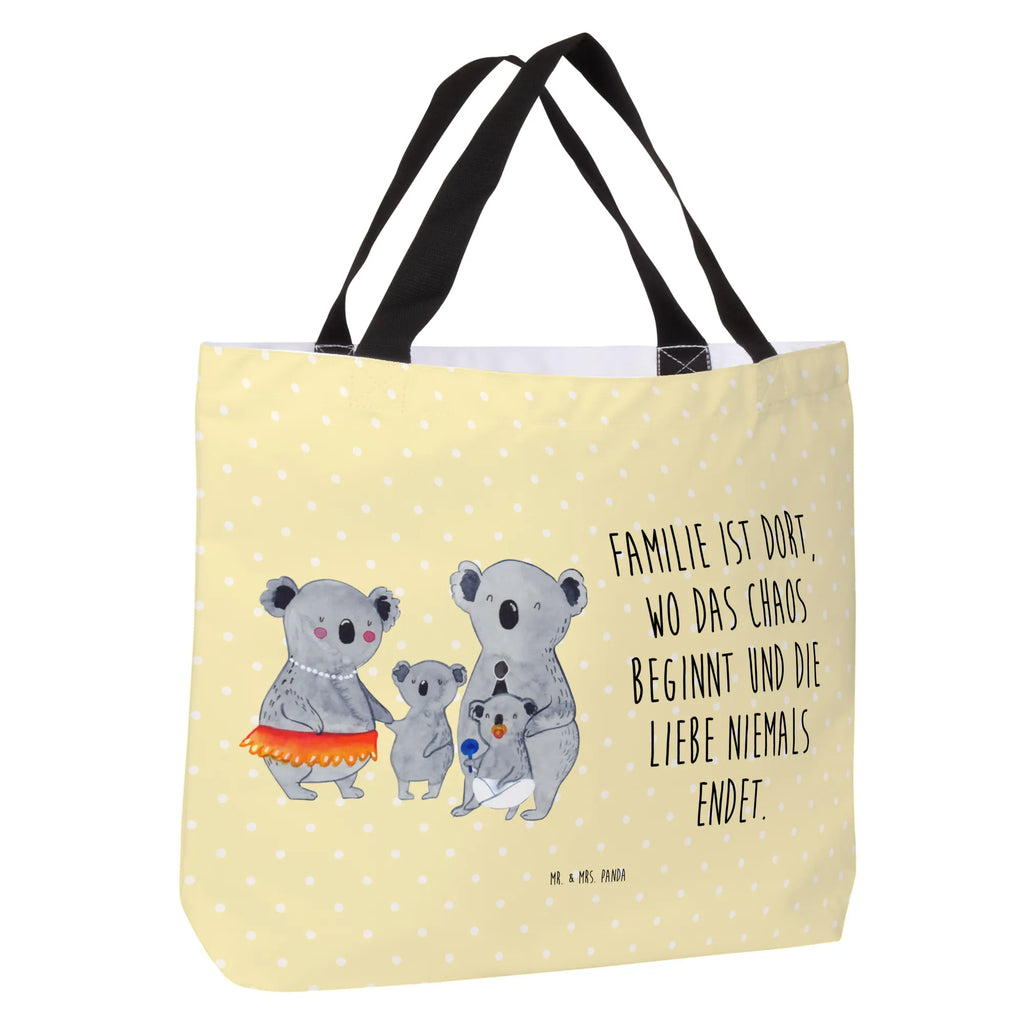 Shopper Koala Familie Beutel, Einkaufstasche, Tasche, Strandtasche, Einkaufsbeutel, Shopper, Schultasche, Freizeittasche, Tragebeutel, Schulbeutel, Alltagstasche, Familie, Vatertag, Muttertag, Bruder, Schwester, Mama, Papa, Oma, Opa, Koala, Koalas, Family, Kinder, Geschwister, Familienleben