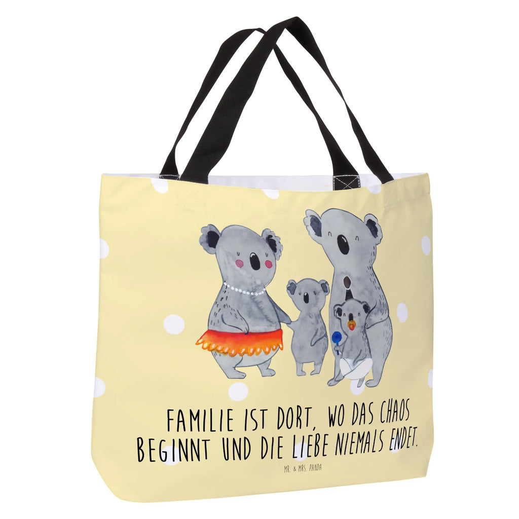 Shopper Koala Familie Beutel, Einkaufstasche, Tasche, Strandtasche, Einkaufsbeutel, Shopper, Schultasche, Freizeittasche, Tragebeutel, Schulbeutel, Alltagstasche, Familie, Vatertag, Muttertag, Bruder, Schwester, Mama, Papa, Oma, Opa, Koala, Koalas, Family, Kinder, Geschwister, Familienleben