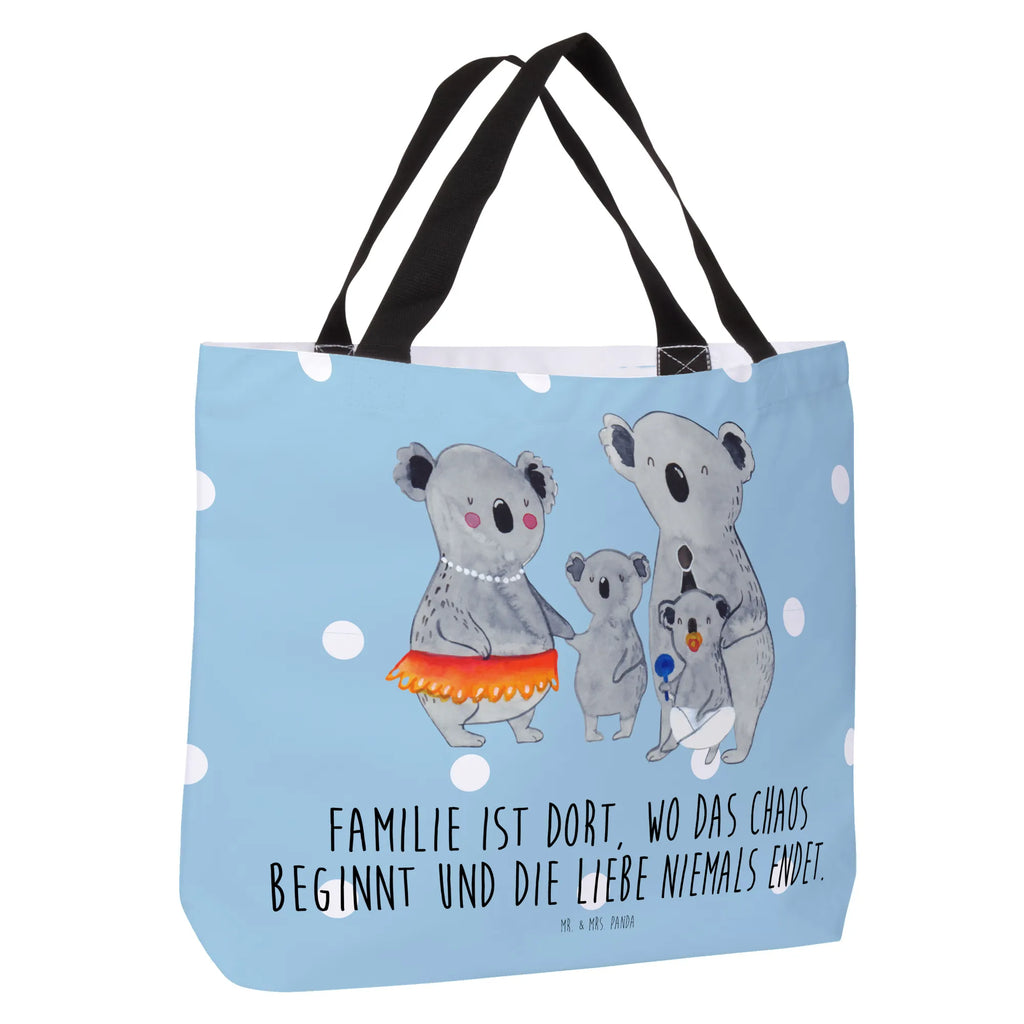 Shopper Koala Familie Beutel, Einkaufstasche, Tasche, Strandtasche, Einkaufsbeutel, Shopper, Schultasche, Freizeittasche, Tragebeutel, Schulbeutel, Alltagstasche, Familie, Vatertag, Muttertag, Bruder, Schwester, Mama, Papa, Oma, Opa, Koala, Koalas, Family, Kinder, Geschwister, Familienleben