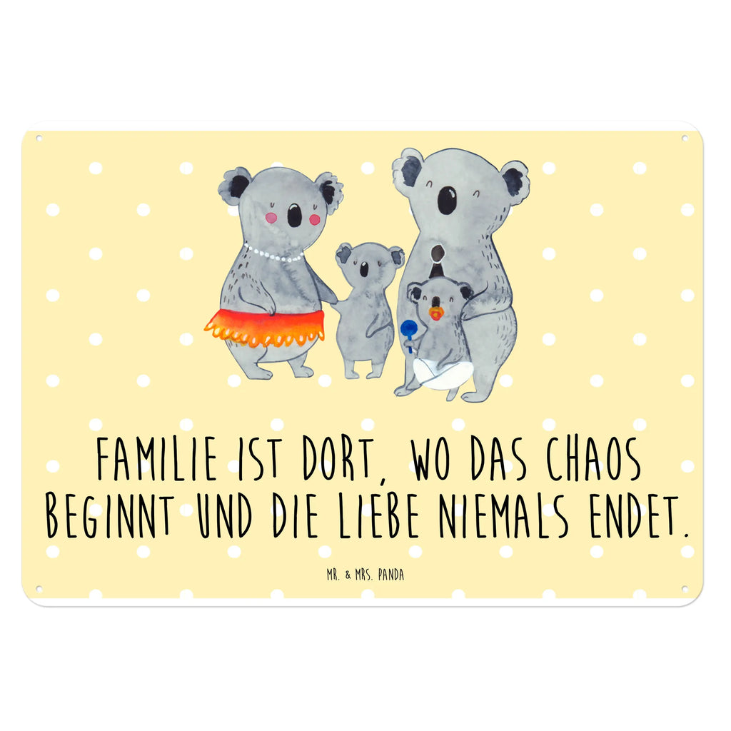 Blechschild Koala Familie Blechschild, Metallschild, Geschenk Schild, Schild, Magnet-Metall-Schild, Deko Schild, Wandschild, Wand-Dekoration, Türschild, Familie, Vatertag, Muttertag, Bruder, Schwester, Mama, Papa, Oma, Opa, Koala, Koalas, Family, Kinder, Geschwister, Familienleben