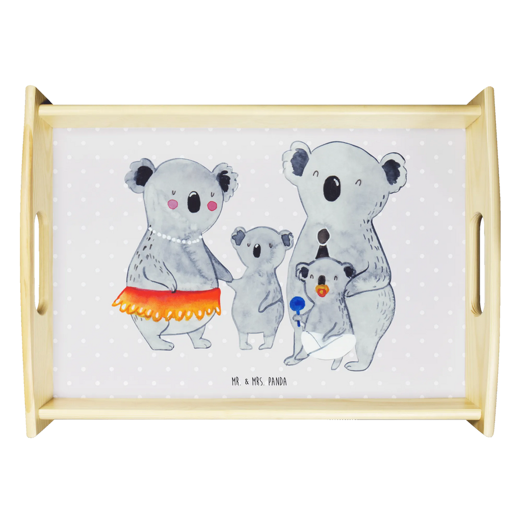 Serviertablett Koala Familie Serviertablett, Tablett, Holztablett, Küchentablett, Dekotablett, Frühstückstablett, Familie, Vatertag, Muttertag, Bruder, Schwester, Mama, Papa, Oma, Opa, Koala, Koalas, Family, Kinder, Geschwister, Familienleben