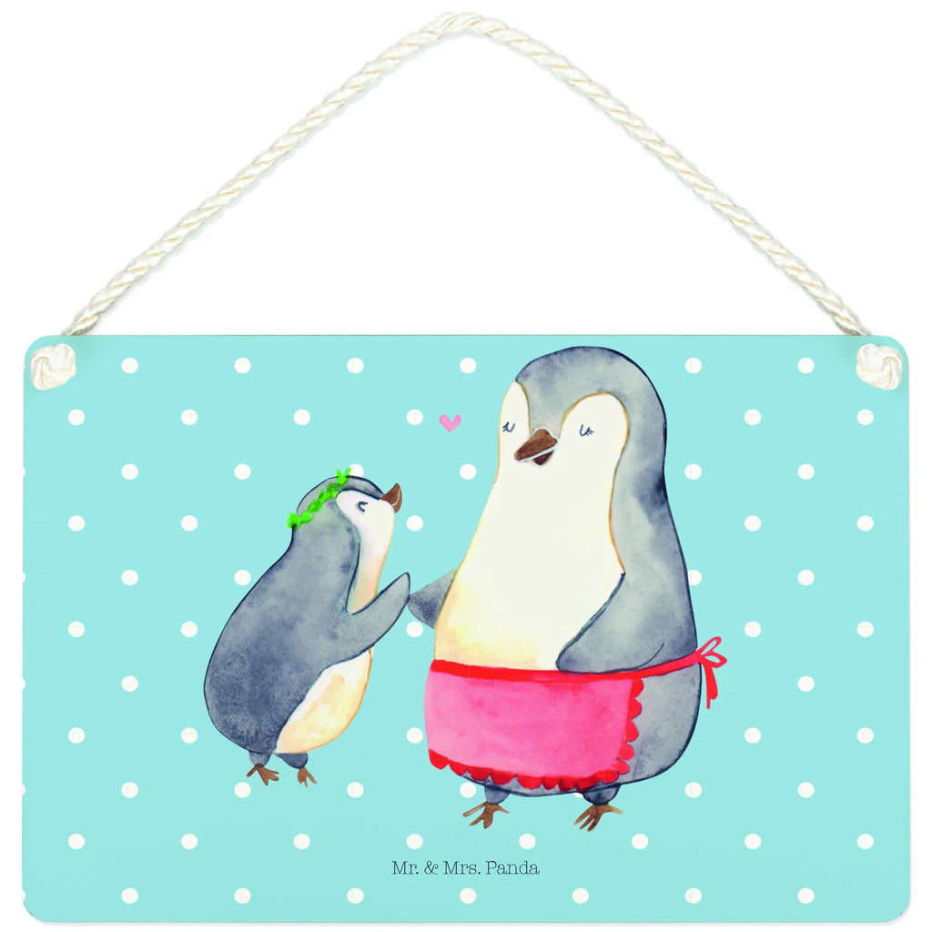 Deko Schild Pinguin mit Kind Dekoschild, Deko Schild, Schild, Tür Schild, Türschild, Holzschild, Wandschild, Wanddeko, Familie, Vatertag, Muttertag, Bruder, Schwester, Mama, Papa, Oma, Opa, Geschenk, Mami, Mutti, Mutter, Geburststag