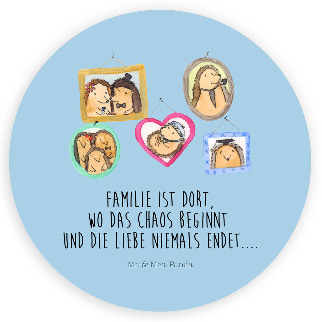 Rund Aufkleber Igel Familie Sticker, Aufkleber, Etikett, Familie, Vatertag, Muttertag, Bruder, Schwester, Mama, Papa, Oma, Opa, Liebe, Igel, Bilder, Zusammenhalt, Glück