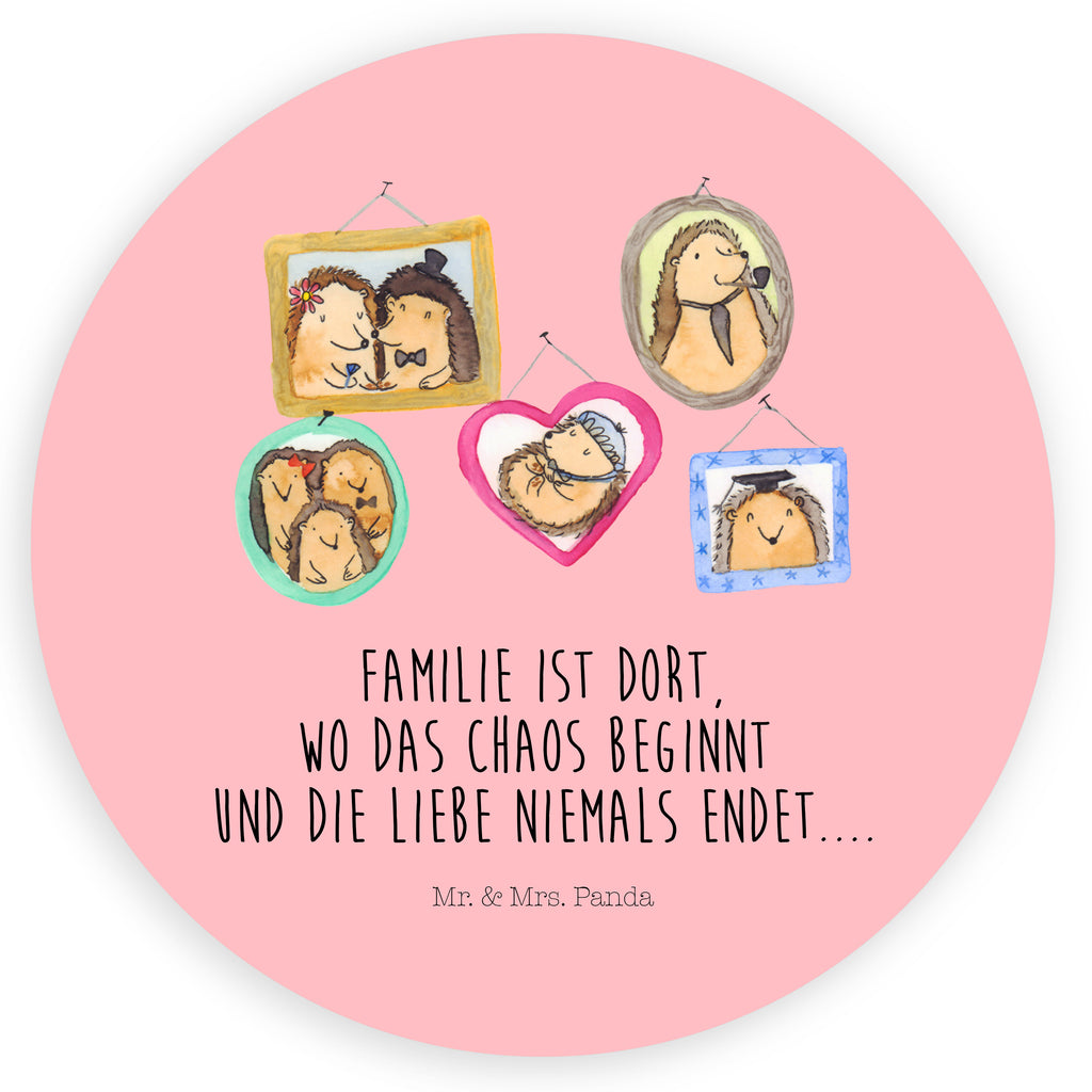 Rund Aufkleber Igel Familie Sticker, Aufkleber, Etikett, Familie, Vatertag, Muttertag, Bruder, Schwester, Mama, Papa, Oma, Opa, Liebe, Igel, Bilder, Zusammenhalt, Glück