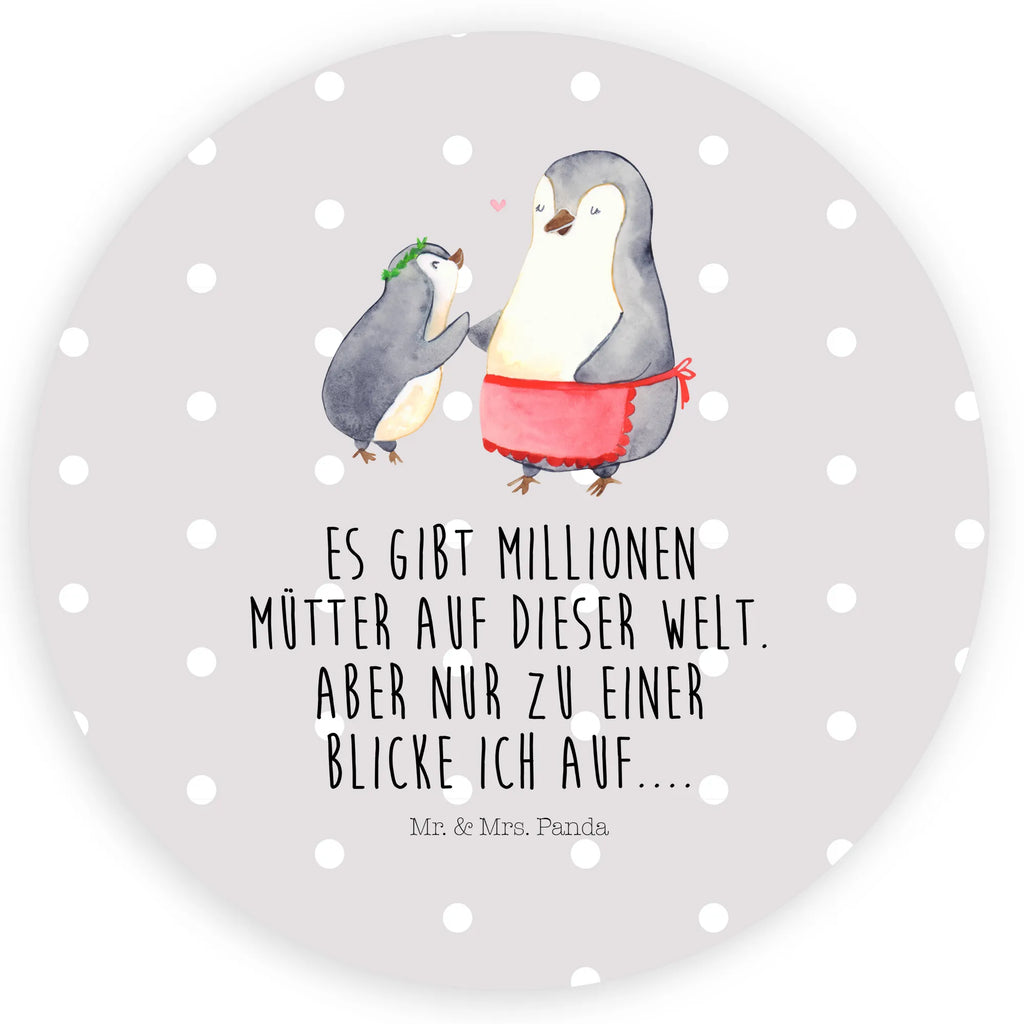 Rund Aufkleber Pinguin mit Kind Sticker, Aufkleber, Etikett, Familie, Vatertag, Muttertag, Bruder, Schwester, Mama, Papa, Oma, Opa, Geschenk, Mami, Mutti, Mutter, Geburststag