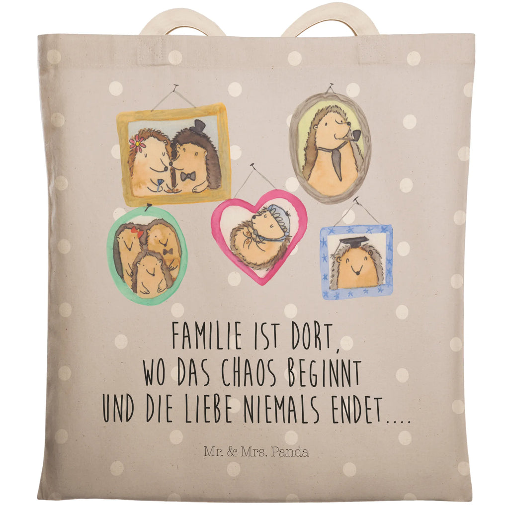 Einkaufstasche Igel Familie Tragetasche, Tasche, Beutel, Stofftasche, Baumwolltasche, Umhängetasche, Shopper, Einkaufstasche, Beuteltasche, Familie, Vatertag, Muttertag, Bruder, Schwester, Mama, Papa, Oma, Opa, Liebe, Igel, Bilder, Zusammenhalt, Glück