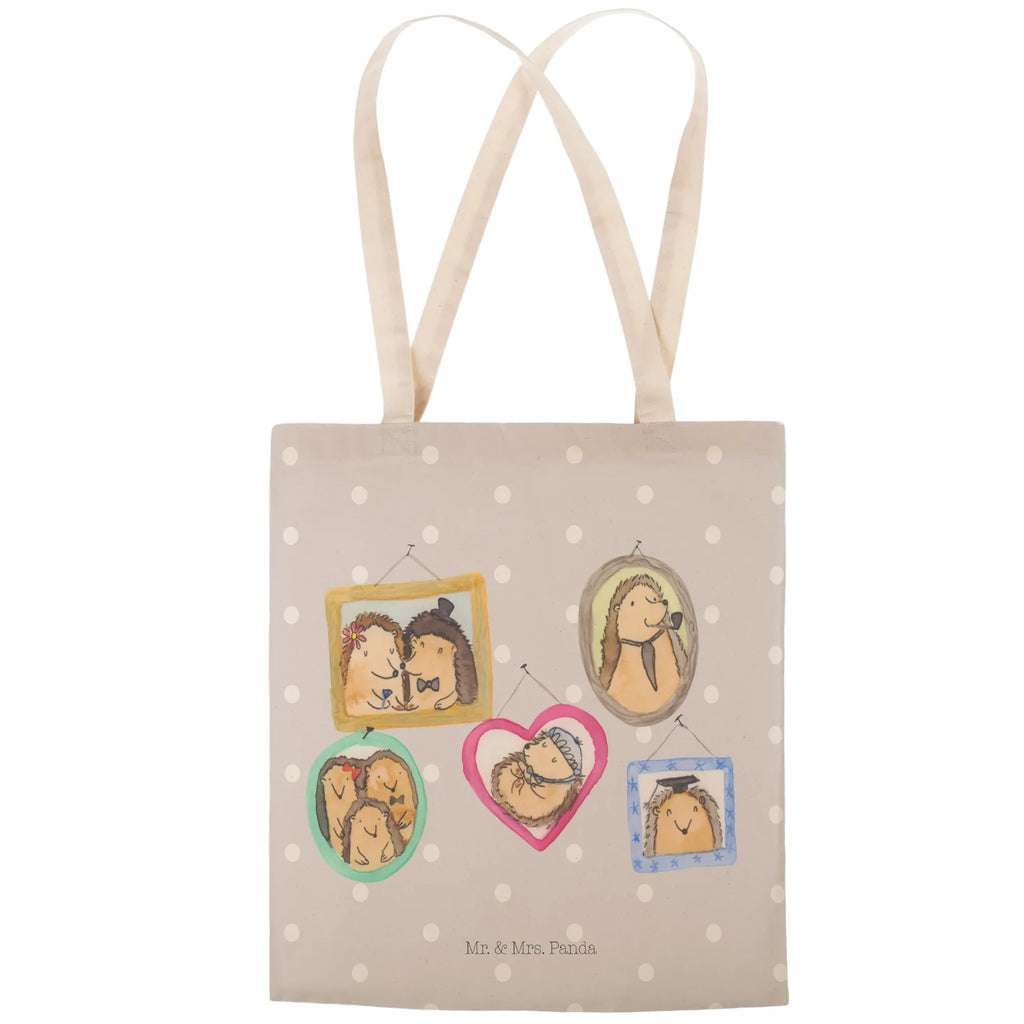 Einkaufstasche Igel Familie Tragetasche, Tasche, Beutel, Stofftasche, Baumwolltasche, Umhängetasche, Shopper, Einkaufstasche, Beuteltasche, Familie, Vatertag, Muttertag, Bruder, Schwester, Mama, Papa, Oma, Opa, Liebe, Igel, Bilder, Zusammenhalt, Glück