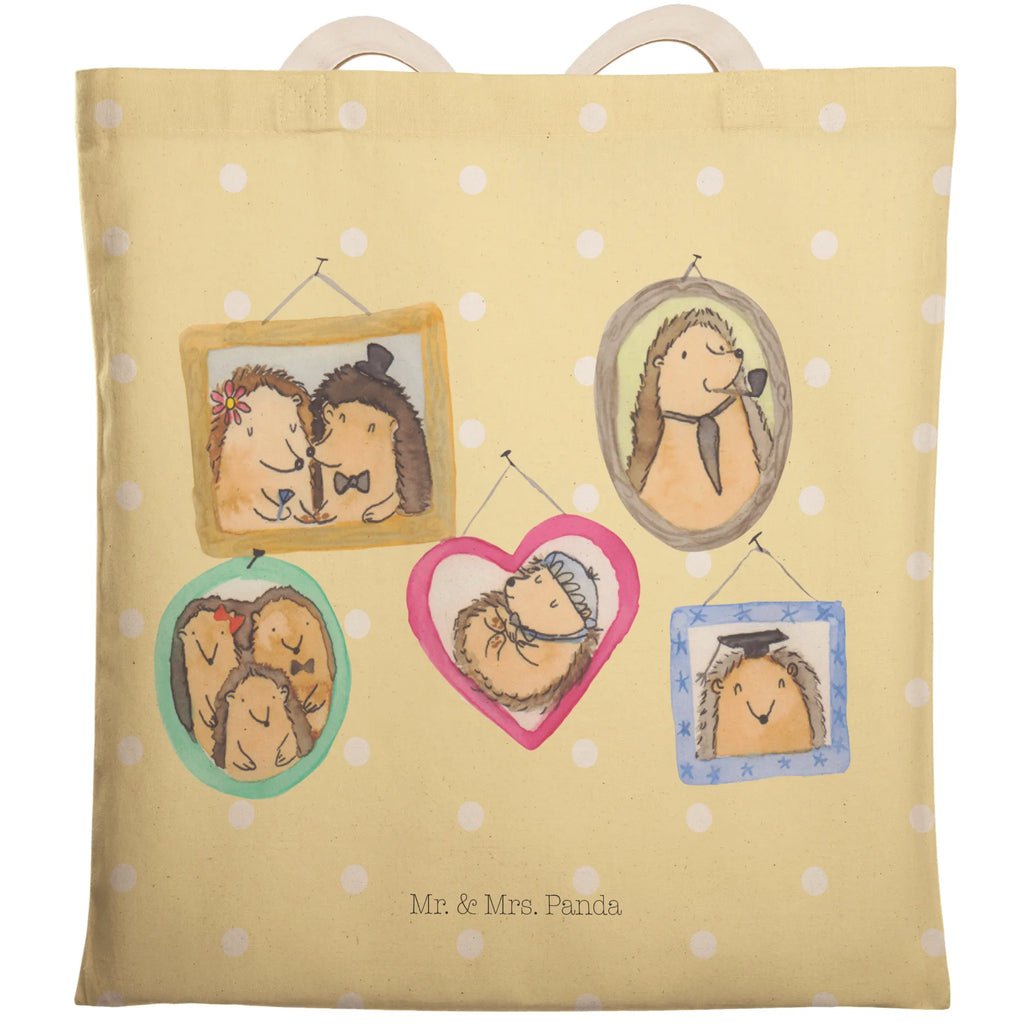 Einkaufstasche Igel Familie Tragetasche, Tasche, Beutel, Stofftasche, Baumwolltasche, Umhängetasche, Shopper, Einkaufstasche, Beuteltasche, Familie, Vatertag, Muttertag, Bruder, Schwester, Mama, Papa, Oma, Opa, Liebe, Igel, Bilder, Zusammenhalt, Glück