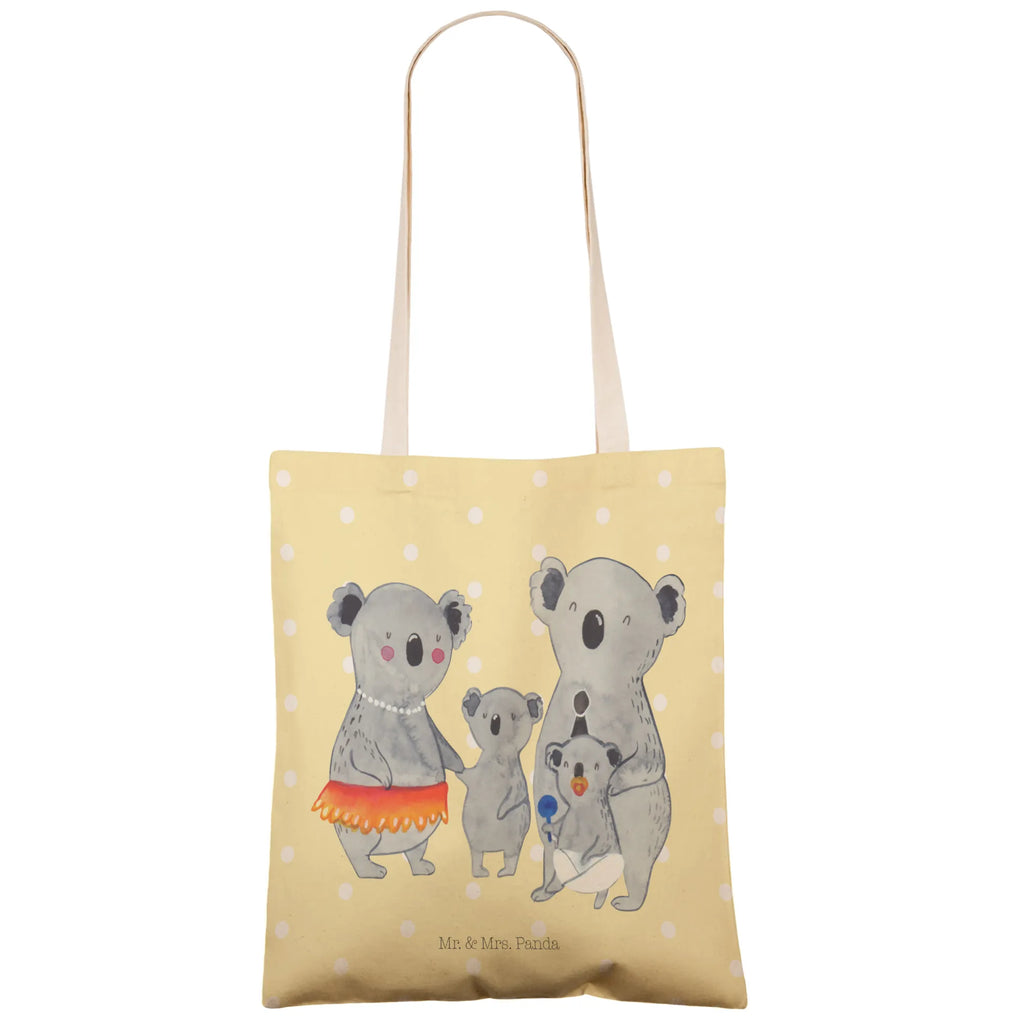 Einkaufstasche Koala Familie Tragetasche, Tasche, Beutel, Stofftasche, Baumwolltasche, Umhängetasche, Shopper, Einkaufstasche, Beuteltasche, Familie, Vatertag, Muttertag, Bruder, Schwester, Mama, Papa, Oma, Opa, Koala, Koalas, Family, Kinder, Geschwister, Familienleben