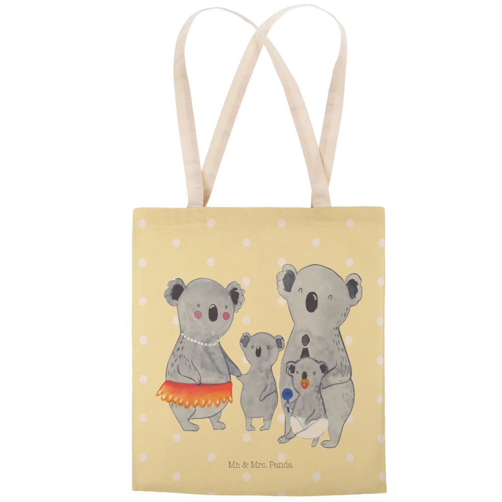 Einkaufstasche Koala Familie Tragetasche, Tasche, Beutel, Stofftasche, Baumwolltasche, Umhängetasche, Shopper, Einkaufstasche, Beuteltasche, Familie, Vatertag, Muttertag, Bruder, Schwester, Mama, Papa, Oma, Opa, Koala, Koalas, Family, Kinder, Geschwister, Familienleben