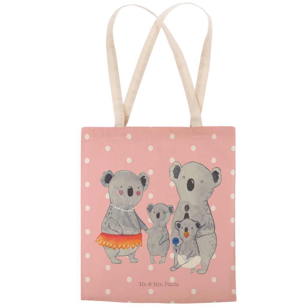 Einkaufstasche Koala Familie Tragetasche, Tasche, Beutel, Stofftasche, Baumwolltasche, Umhängetasche, Shopper, Einkaufstasche, Beuteltasche, Familie, Vatertag, Muttertag, Bruder, Schwester, Mama, Papa, Oma, Opa, Koala, Koalas, Family, Kinder, Geschwister, Familienleben