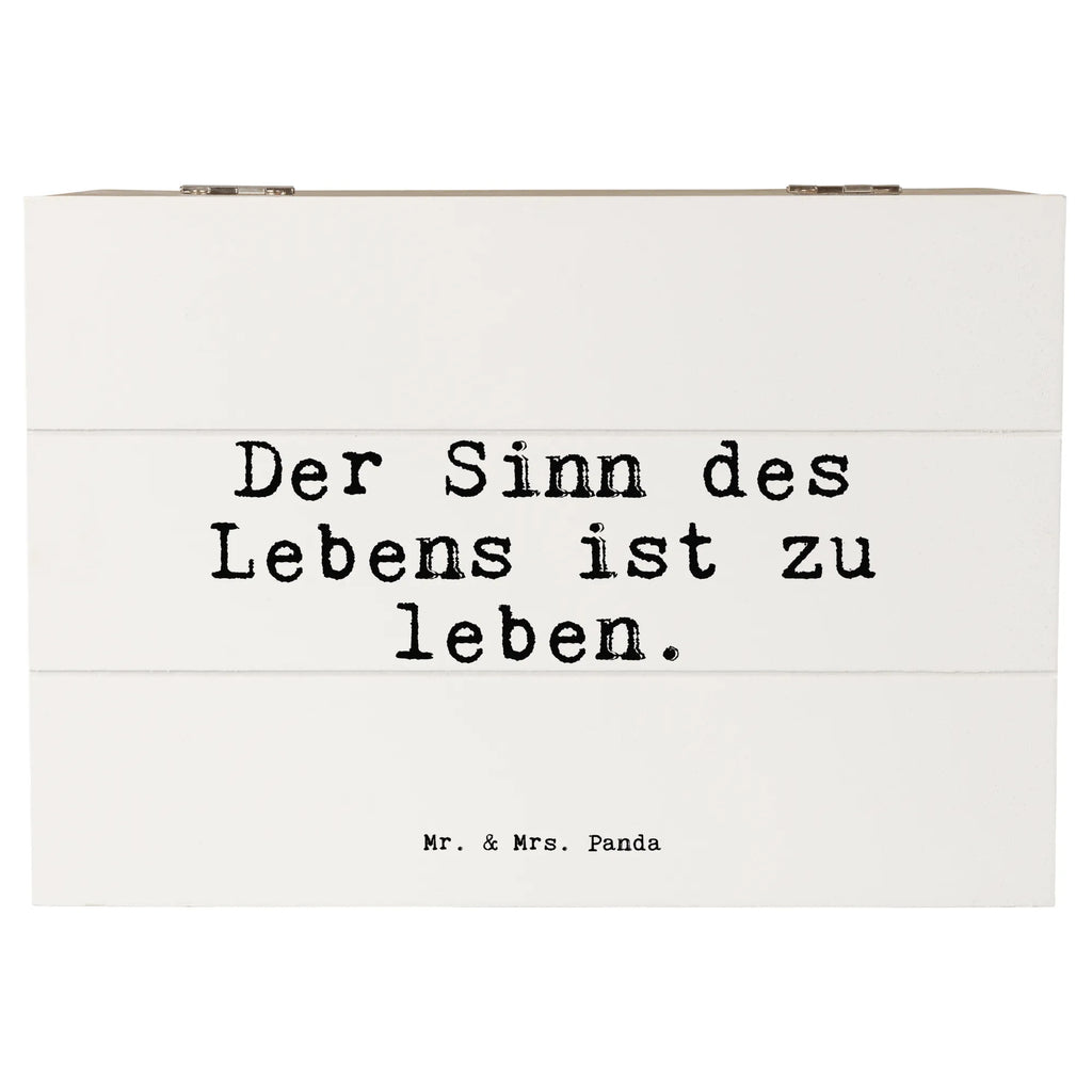 Holzkiste Sprüche und Zitate Der Sinn des Lebens ist zu leben. Holzkiste, Kiste, Schatzkiste, Truhe, Schatulle, XXL, Erinnerungsbox, Erinnerungskiste, Dekokiste, Aufbewahrungsbox, Geschenkbox, Geschenkdose, Spruch, Sprüche, lustige Sprüche, Weisheiten, Zitate, Spruch Geschenke, Spruch Sprüche Weisheiten Zitate Lustig Weisheit Worte