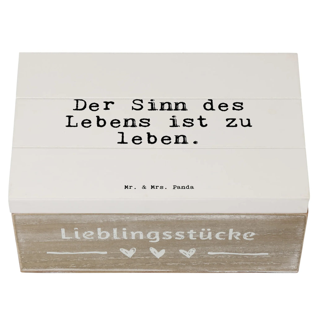 Holzkiste Sprüche und Zitate Der Sinn des Lebens ist zu leben. Holzkiste, Kiste, Schatzkiste, Truhe, Schatulle, XXL, Erinnerungsbox, Erinnerungskiste, Dekokiste, Aufbewahrungsbox, Geschenkbox, Geschenkdose, Spruch, Sprüche, lustige Sprüche, Weisheiten, Zitate, Spruch Geschenke, Spruch Sprüche Weisheiten Zitate Lustig Weisheit Worte