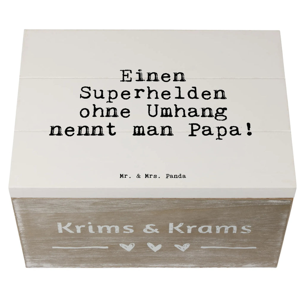 Holzkiste Sprüche und Zitate Einen Superhelden ohne Umhang nennt man Papa! Holzkiste, Kiste, Schatzkiste, Truhe, Schatulle, XXL, Erinnerungsbox, Erinnerungskiste, Dekokiste, Aufbewahrungsbox, Geschenkbox, Geschenkdose, Spruch, Sprüche, lustige Sprüche, Weisheiten, Zitate, Spruch Geschenke, Spruch Sprüche Weisheiten Zitate Lustig Weisheit Worte