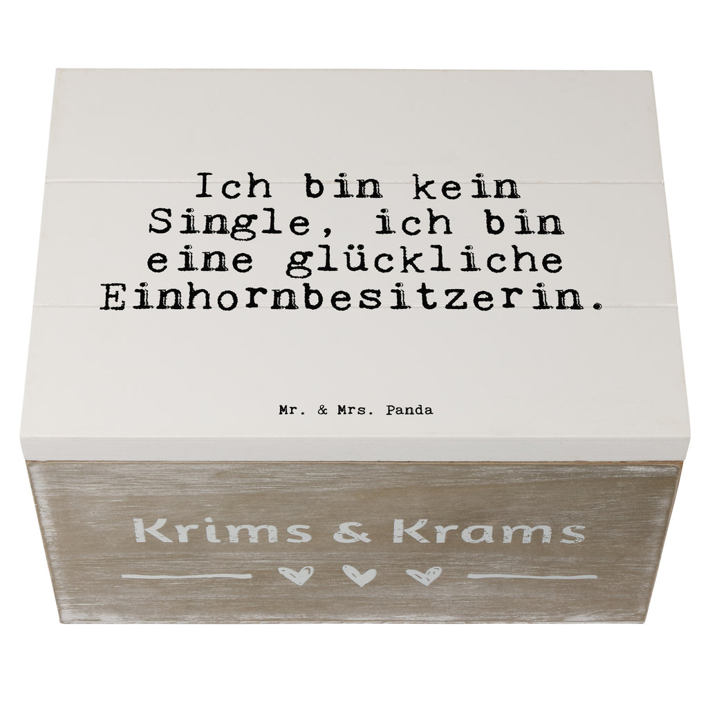 Holzkiste Sprüche und Zitate Ich bin kein Single, ich bin eine glückliche Einhornbesitzerin. Holzkiste, Kiste, Schatzkiste, Truhe, Schatulle, XXL, Erinnerungsbox, Erinnerungskiste, Dekokiste, Aufbewahrungsbox, Geschenkbox, Geschenkdose, Spruch, Sprüche, lustige Sprüche, Weisheiten, Zitate, Spruch Geschenke, Spruch Sprüche Weisheiten Zitate Lustig Weisheit Worte