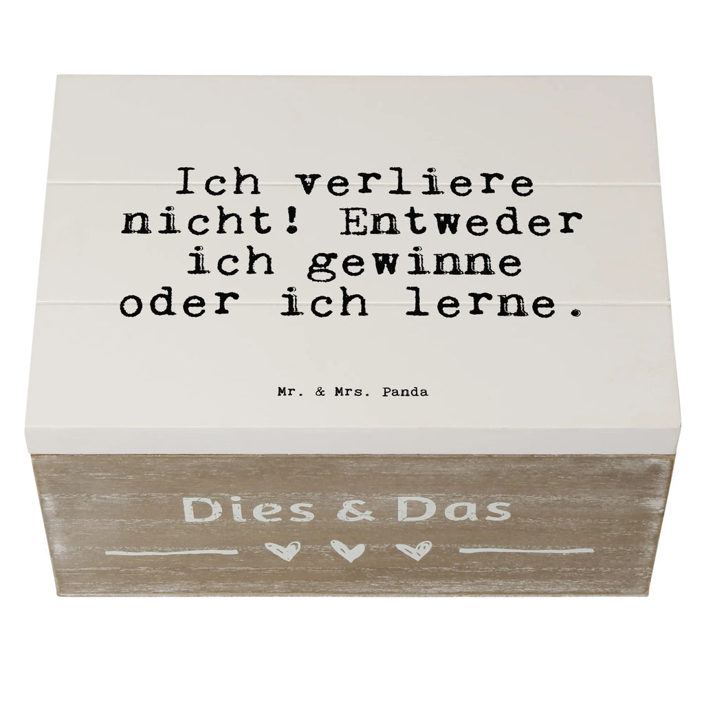 Holzkiste Sprüche und Zitate Ich verliere nicht! Entweder ich gewinne oder ich lerne. Holzkiste, Kiste, Schatzkiste, Truhe, Schatulle, XXL, Erinnerungsbox, Erinnerungskiste, Dekokiste, Aufbewahrungsbox, Geschenkbox, Geschenkdose, Spruch, Sprüche, lustige Sprüche, Weisheiten, Zitate, Spruch Geschenke, Spruch Sprüche Weisheiten Zitate Lustig Weisheit Worte